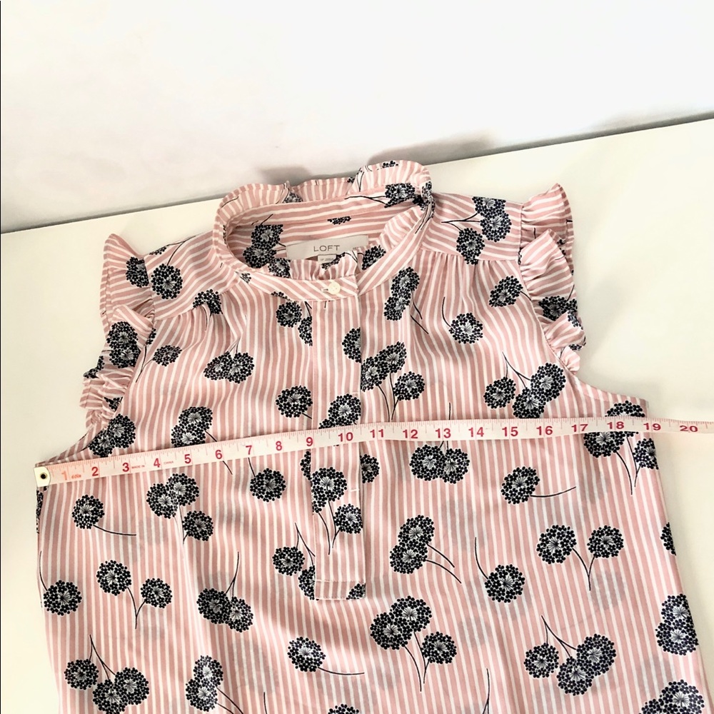 FLORAL STRIPE TOP - Picture 9 of 11